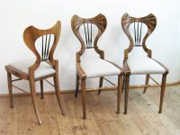 Biedermeier jídelní židle s vloženým sedákem